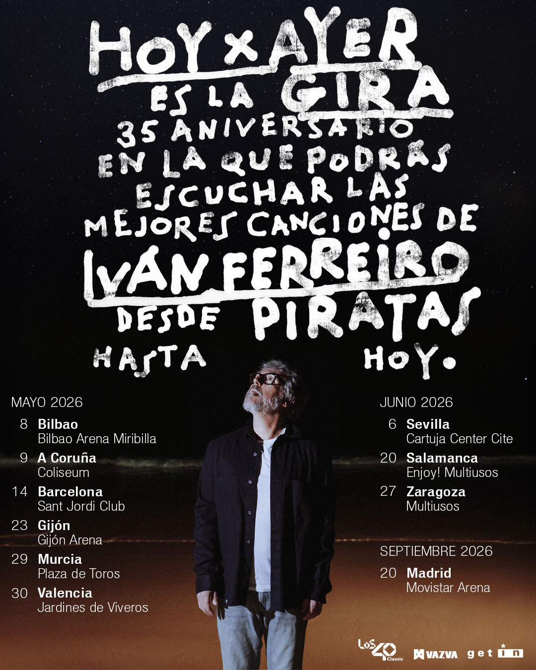 Iván Ferreiro celebra 35 años de carrera con Hoy × Ayer