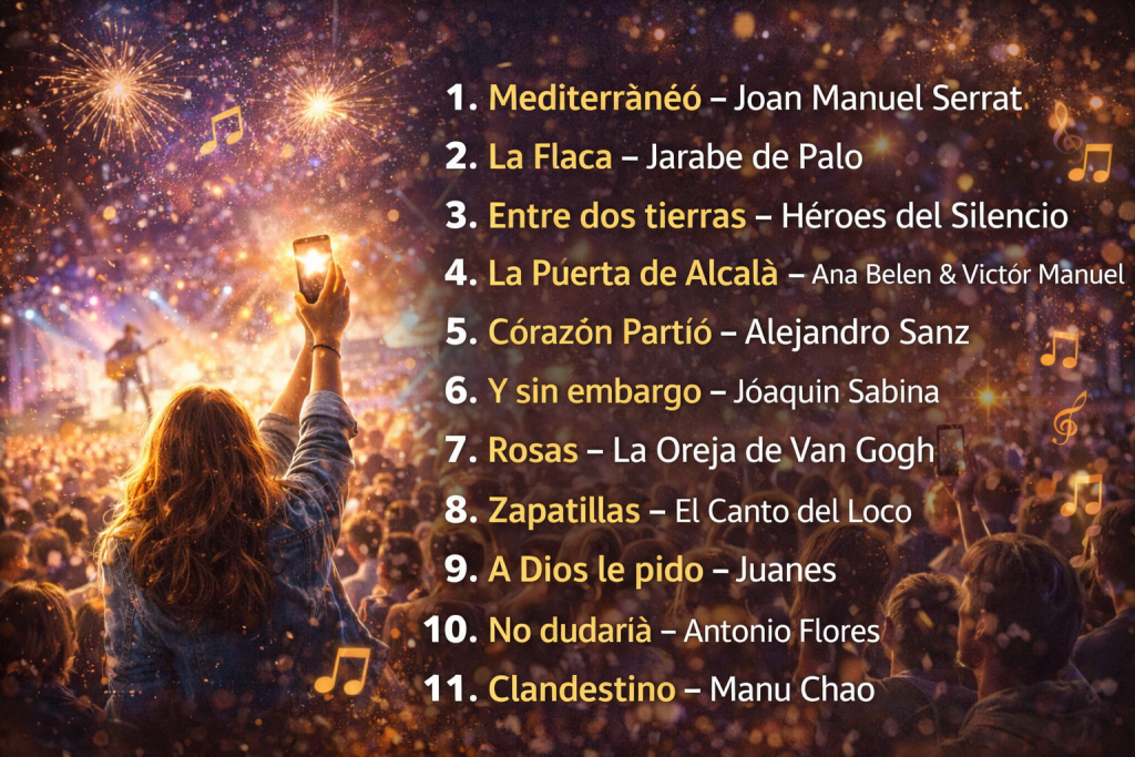 Las mejores canciones en español