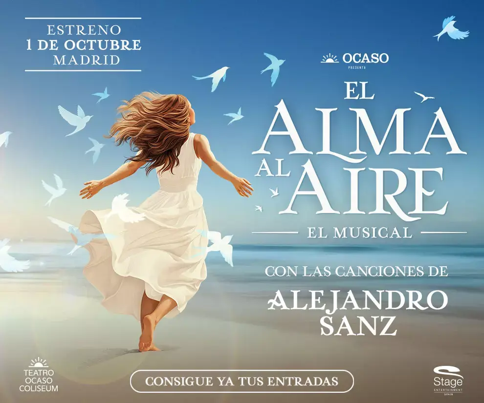 Cartel de El Alma al Aire, el musical de Alejandro Sanz en Madrid