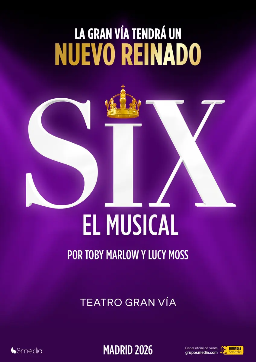 Cartel de SIX el musical en Madrid 2026