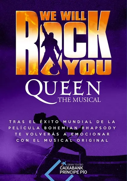 Cartel de We Will Rock You en Madrid 2026