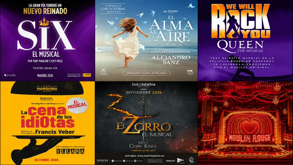 6 mejores musicales en Madrid imprescindibles: 2026-2027